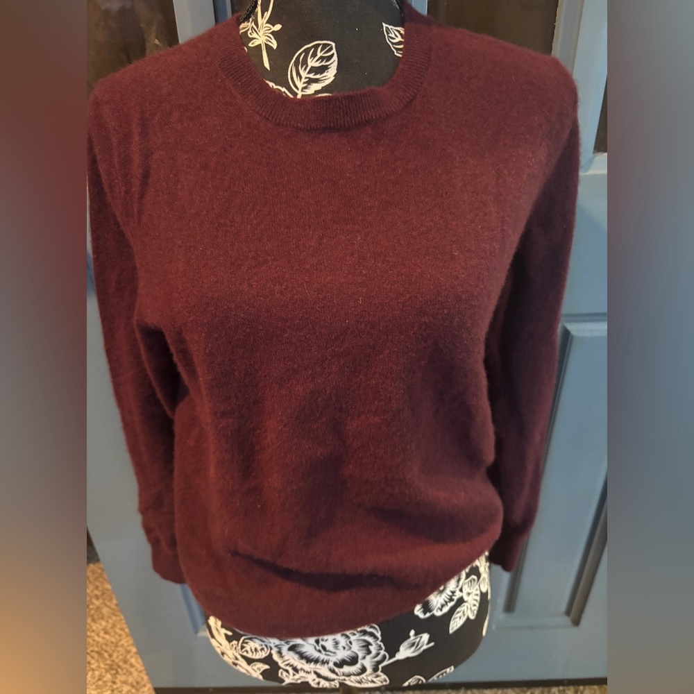 Quince Super Lux Mongolian Cashmere Crewneck
Sweater Burgundy - Picture 4 of 10